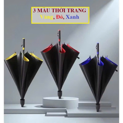 Dù Che Nắng Mưa, Ô Che Nắng Chống Tia UV Cỡ Lớn 2 Lớp Nan To, Dù Cán Dài Chống Gỉ Tự Động - HÀNG CHÍNH HÃNG MINIIN