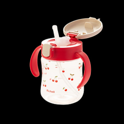 Bình ống hút RICHELL Nhật MUGOOD 200ml chống sặc | Baby