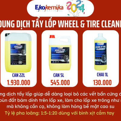 DUNG DỊCH TẨY LỐP XE EKOKEMIKA WHEEL&TIRE CLEANER -1L