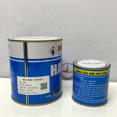 Sơn epoxy Hải Âu màu đỏ EP551 1L/Bộ