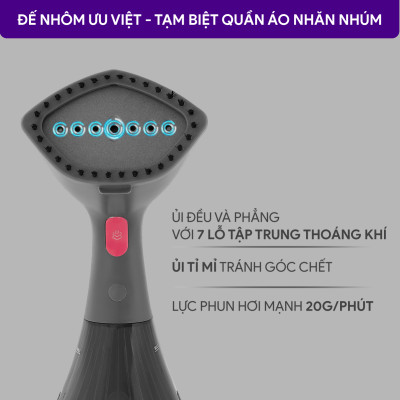 Bàn Ủi Hơi Nước Cầm Tay BlueStone GSB-4033 1500W - Hàng Chính Hãng