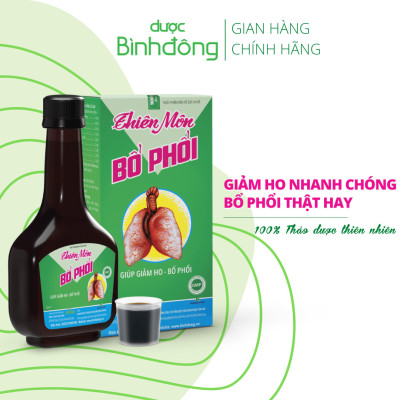 Thiên Môn Bổ Phổi Dược Bình Đông Chai 280ml - Giảm ho nhanh chóng, Bổ phổi thật hay