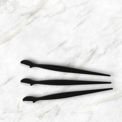 Dao Cạo Lông Mày Màu Đen Kai Groom 38531-HC1161 (Set 3 Cây)