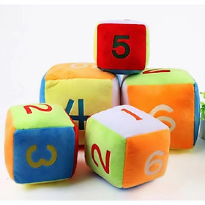 Viên Xí Ngầu Bằng Bông (10cm) Xúc Xắc Bông Dễ Thương Ngộ Nghĩnh Cho Bé Hàng Cao Cấp, An Toàn - Thú Bông Hình Xí Ngầu, Xúc Xắc Đáng Yêu Cute