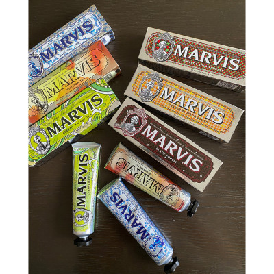 [CHÍNH HÃNG] Kem Đánh Răng Marvis Tea Collection 75ml - Hương Vị Trà Hơi Thở Tươi Mát, Sạch Răng Khoẻ Nướu