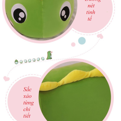 Gấu bông khủng long đuôi tim hàng cao cấp vải nhung co giãn 4 chiều