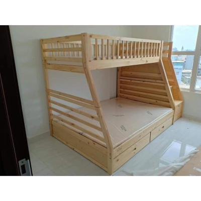 Giường Tầng Bình Long Gỗ Tự Nhiên
