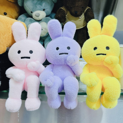 Gấu bông thỏ suy tư, thú nhồi bông thỏ trầm cảm cao cấp 40cm