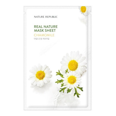 Mặt Nạ Giấy Nature Republic Chiết Xuất Hoa Cúc Tự Nhiên Real Nature Chamomile Mask 23ml