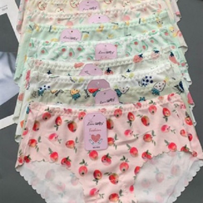 Combo 5 quần lót nữ su tăm Love Đẹp 023 – Họa tiết dễ thương, co giãn 4 chiều, không lằn