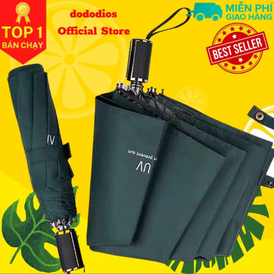 Ô tự động có nút đóng mở - Ô che nắng che mưa, Dù gấp gọn phủ lớp chống tia UV - Chính hãng dododioS