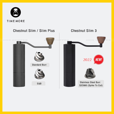 Cối xay cà phê Timemore Slim 3 | Nâng cấp Lưỡi 6 cánh S2C (mới 2022) - Hàng chính hãng Timemore