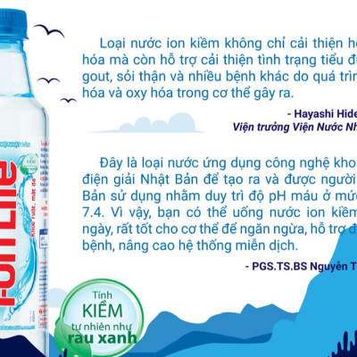 Nước uống ion kiềm thương hiệu ionLife 1.25L thùng 12 chai công nghệ Nhật bản khỏe ruột mát da