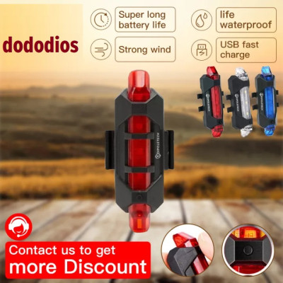 Đèn đuôi xe đạp cảnh báo ban đêm sạc USB đạp xe không thấm nước - đèn chiếu hậu xe đạp, đèn cảnh báo nhấp nháy, Đèn hậu xe đạp thể thao loại mới cao cấp,đèn xe đạp hậu led gắn sau xe cảnh báo an toàn có thể sạc lại - Hàng Chính hãng dododios