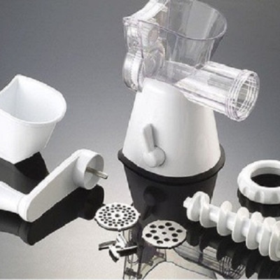 Máy Xay Bằng Tay Làm Từ Thép Không Gỉ Dùng Xay Thịt Và Các Loại Gia Vị Kai DK0580 (Màu Trắng)