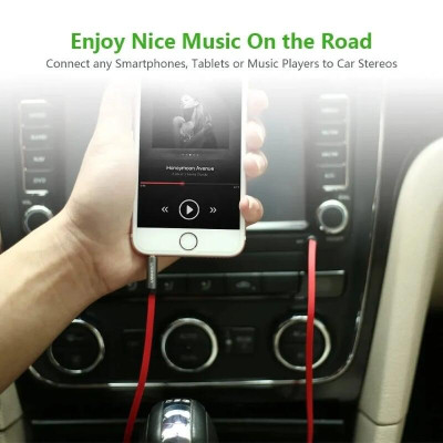 Ugreen UG10792AV119TK 1M màu Đỏ Cáp âm thanh 2 đầu 3.5mm dương - HÀNG CHÍNH HÃNG