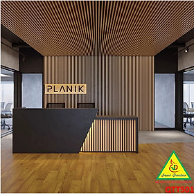 Bàn thu ngân, bàn lễ tân, bàn tính tiền bằng gỗ MDF QTT501 - NỘI THẤT LẮP RÁP VIENDONGADV