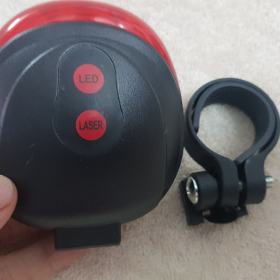 Đèn hậu cảnh báo xe đạp gắn phía sau siêu sáng giúp đạp xe an toàn ban đêm,nhiều chế độ chỉnh - Hàng chính hãng