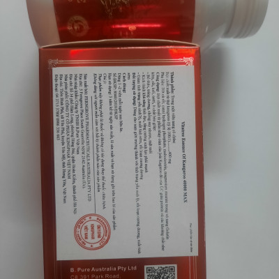Vitatree  Essence of kangaroo 40000 -Hộp 80 Viên-  Tăng Cường Sinh Lý Nam Giới
