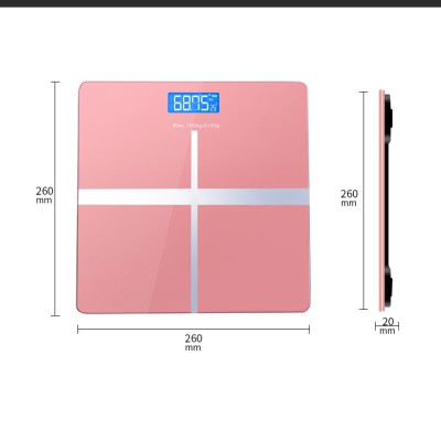 Cân Sức Khỏe Điện Tử LILAHOME-Kính Cường Lực-Độ Chính Xác Cao-Hàng Chính Hãng (Giao Màu Ngẫu Nhiên)