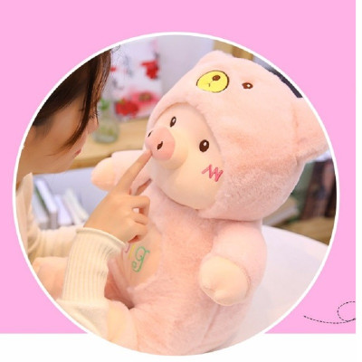 Gấu Bông Heo Cosplay Thú Nhồi Bông Heo Đội Mũ Hàng Cao Cấp