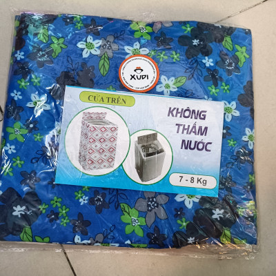 Áo Trùm Máy Giặt Cửa Trên Vải Dù Siêu Dày, Size 7kg-8kg, Lựa Chọn Họa Tiết