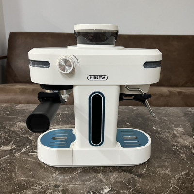 Máy Pha Cà Phê 3-trong-1 HiBREW H14 Espresso-Cappuccino-Latte Kết Hợp Máy Xay Cafe 15 Chế Độ, 1270W - Hàng Nhập Khẩu, Bảo Hành 12 Tháng
