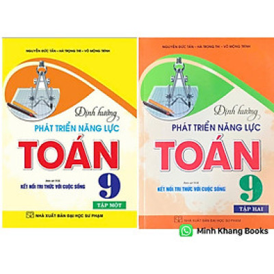 Sách - Combo Định hướng phát triển năng lực toán 9 -Tập 1+2 (bám sát sgk kết nối tri thức với cuộc sống) (HA)