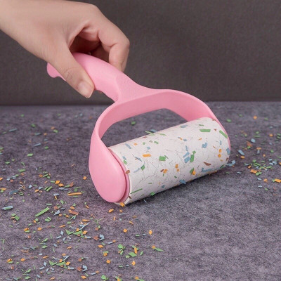 Cây Lăn Bụi Quần Áo Kèm  6 Lõi Thay Thế – Làm Sạch Nhanh, Gọn, Tiện Lợi