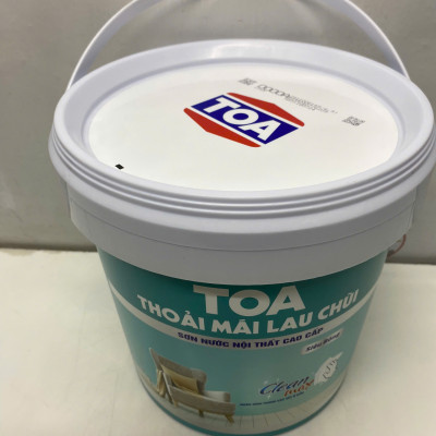 Sơn nước Toa thoải mái lau chùi siêu bóng màu trắng _5L