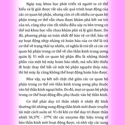 Thân Nhiệt Quyết Định Sinh Lão Bệnh Tử + Thân Nhiệt Năng Lượng Cốt Yếu Của Sự Sống