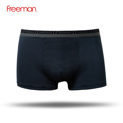 Combo 3 Quần lót nam boxer Freeman, chất liệu thun lạnh, thiết kế kẻ sọc trẻ trung BO772