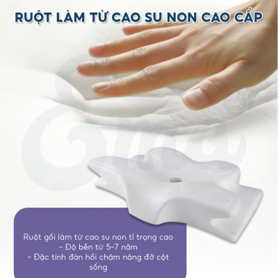 Gối công thái học EMA thế hệ thứ 2 - Chống đau cổ vai ngáy, chống ngủ ngáy, hỗ trợ ngủ nhanh