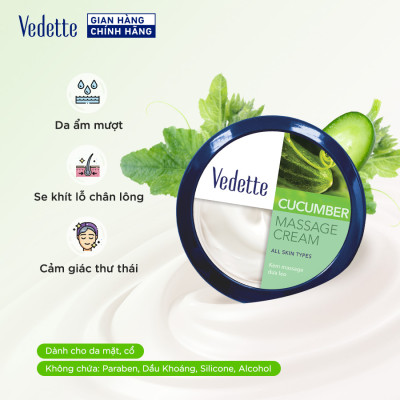 Kem Massage Vedette Dưa leo 145ml