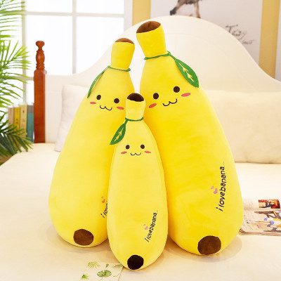 Gấu bông gối ôm quả chuối cao cấp, quà tặng thú nhồi bông chuối vải nhung co giãn 4 chiều