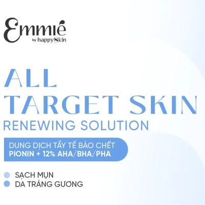 Dung dịch tẩy tế bào chết và tái tạo da Emmié All Target Skin Renewing Solution Pionin + 12% AHA/BHA/PHA (120ml) - Hàng chính hãng
