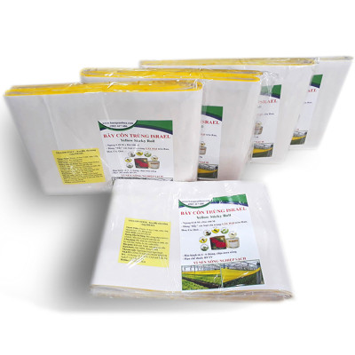 Bộ 5 mét Keo bẫy ruồi đục trái, bẫy bọ trĩ, bọ phấn, sâu vẽ bùa và bẫy các côn trùng khác của Israel với thời gian trên 6 tháng 