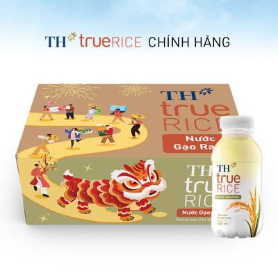 Thùng nước gạo rang TH true RICE 300ml (24 Chai)
