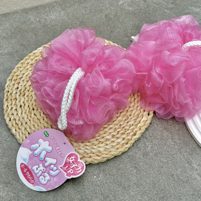 Bông tắm tròn tạo bọt mịn Kikron Ø12cm - Hàng Nội Địa Nhật Bản
