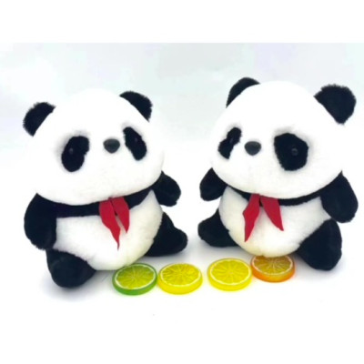 Thú nhồi bông gấu trúc êm mịn - Size 22cm- Quà tặng gấu bông gấu trúc ôm hoa dễ thương - Gối ôm mềm mịn cho bé.