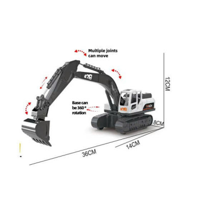 678 - 9010AZE Đồ chơi mô hình máy xúc quán tính chạy đà (KT 33.5x42x10.5cm) - 6pcs/Hộp