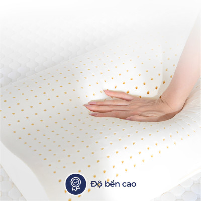 Gối Nằm Cao Su Thiên Nhiên Liên Á Contour- Chống đau mỏi vai gáy, hỗ trợ giấc ngủ, chống ngáy-100% cao su thiên nhiên