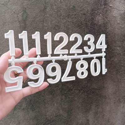 Bộ số nhựa màu trắng cỡ lớn mã số BS05