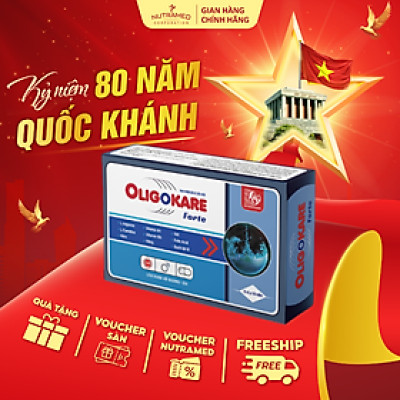 Viên uống Oligokare Forte hỗ trợ tăng cường sinh lực và cải thiện khả năng sinh lý nam (30 viên) - Nutramed