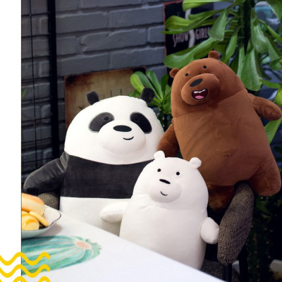 Gấu bông anh em nhà gấu We Bare Bears dạng đứng siêu mềm (20cm--->40cm) vải miniso mềm mại êm ái, hàng xịn cao cấp an toàn cho trẻ nhỏ