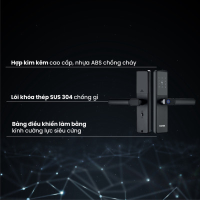 Khóa vân tay FSID 30KBL FASTER mở bằng sinh trắc học, app điều khiển, thẻ từ, mật mã Hàng chính hãng