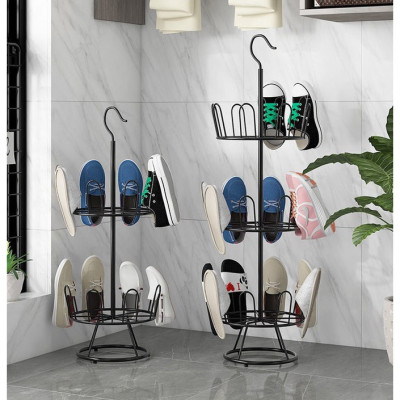 Giá  kệ phơi giày dép thép không gỉ 360 độ giản nhiều tầng để ngoài trời ban công lưu trữ gia đình- hàng loại 1 - Chính hãng MINIIN 