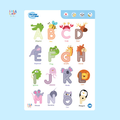 Đồ chơi Giáo dục sớm Thẻ Flashcard thông minh cho bé xóa được, học liệu giáo dục sớm thương hiệu Lalala Baby (Shape Me - Write Me - Math Me - Learn Me)