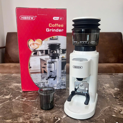 Máy xay hạt cà phê Espresso chuyên nghiệp thương hiệu HiBREW G7 tích hợp 48 chế độ xay - Hàng Chính Hãng