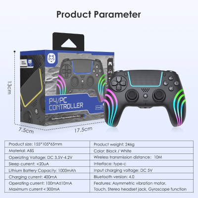 Gamepad Tay Game Không dây Bluetooth P29 RGB cho máy tính - điện thoại - máy tính bảng hàng nhập khẩu